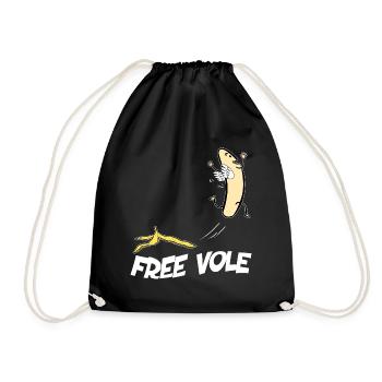 Banane Nue Free Vole - Sac de sport léger - noir - Devant