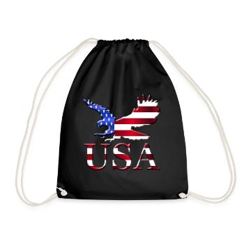 États-Unis - Sac de sport léger - noir - Devant