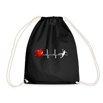 handball - Drawstring Bag - black - Front
