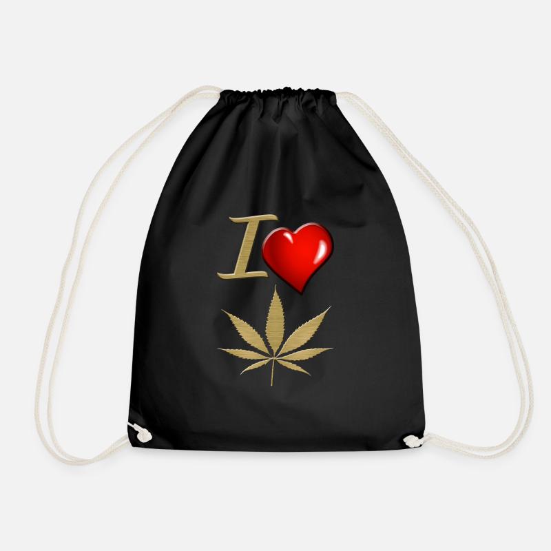 Cannabis - Sac de sport léger - noir