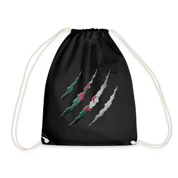 Algerien - Turnbeutel - Schwarz - Vorne