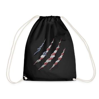 America - Drawstring Bag - black - Front