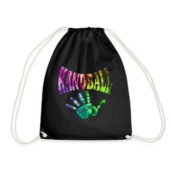 handball - Drawstring Bag - black - Front