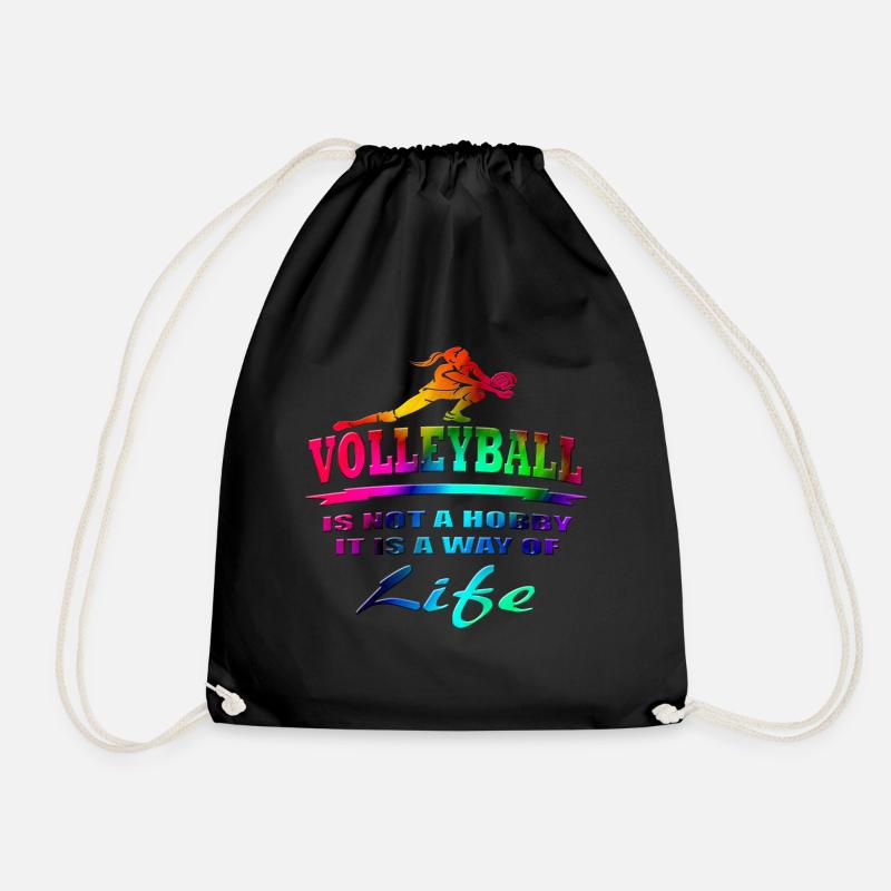 Volleyball - Turnbeutel - Schwarz
