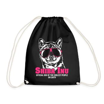Shiba Inu plus cool personnes - Sac de sport léger - noir - Devant
