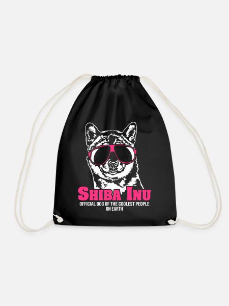 Shiba Inu coolest people - Turnbeutel - Schwarz