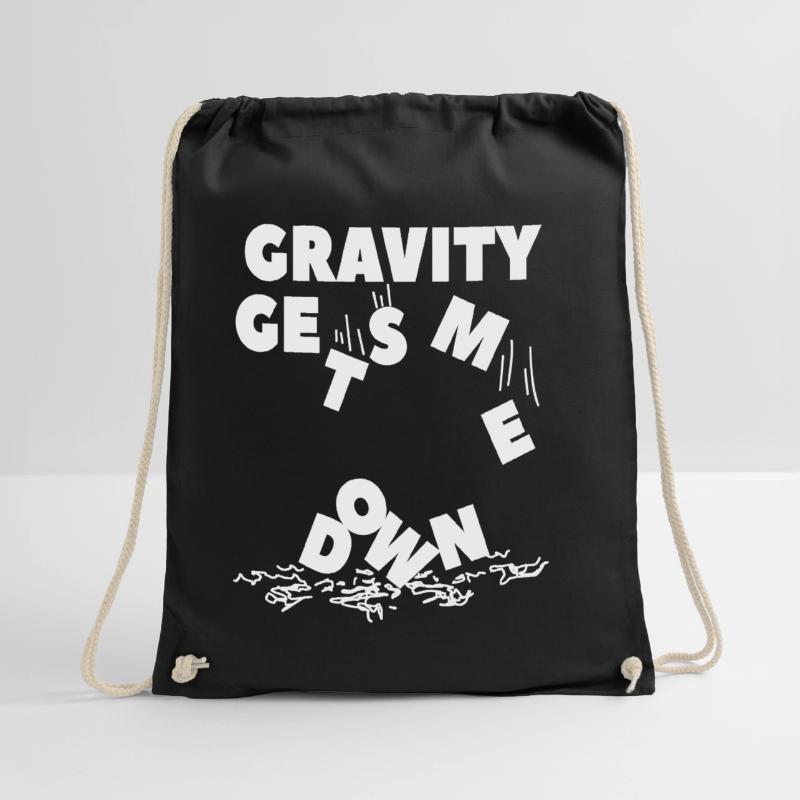 Gravity Physics - Gravity Physics - Say nerd Drawstring Bag
