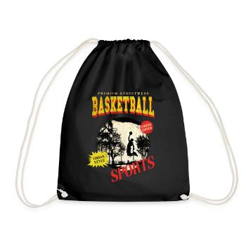 Basketteur Basketteur Dunking Sport Vintage - Sac de sport léger - noir - Devant
