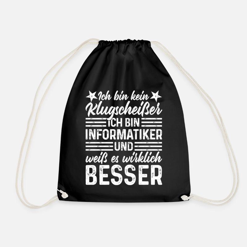 Informatiker - Turnbeutel - Schwarz