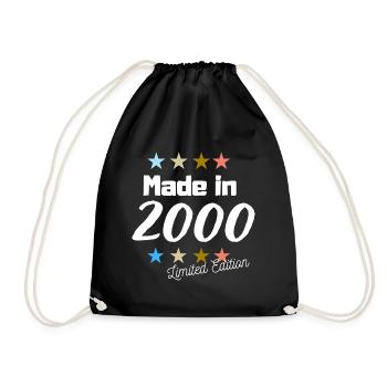 Fabriqué en 2000 Édition Limitée Vintage Anniversaire - Sac de sport léger - noir - Devant