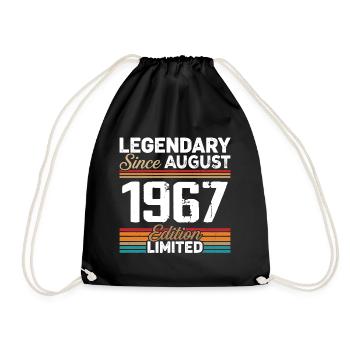 Légendaire Depuis Août 1967 Vintage Rétro - Sac de sport léger - noir - Devant