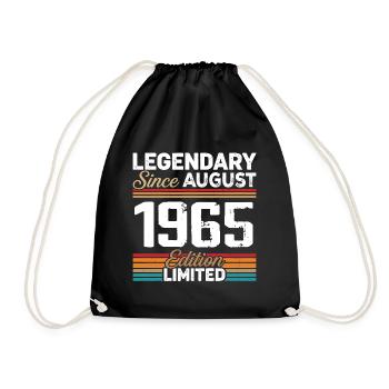 Légendaire Depuis Août 1965 Vintage Rétro - Sac de sport léger - noir - Devant