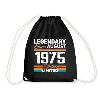 Légendaire Depuis Août 1975 Vintage Rétro - Sac de sport léger - noir - Devant
