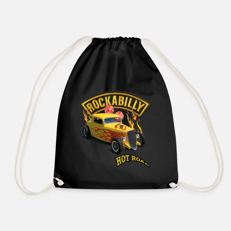 Rockabilly Hotr Road - Turnbeutel - Schwarz