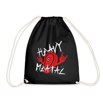 Cadeau de tablier barbecue BBQ Heavy Meatal Grill - Sac de sport léger - noir - Devant
