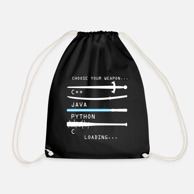Program - Drawstring Bag - black