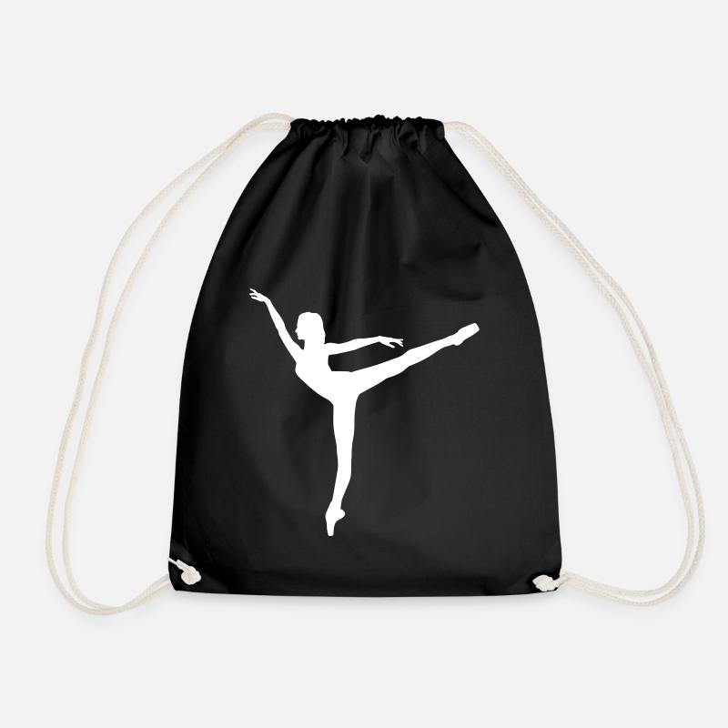 Ballet dancer - Drawstring Bag - black