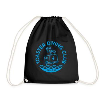 TOASTER DIVING CLUB - Drawstring Bag - black - Front