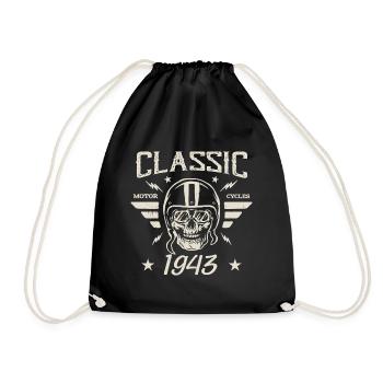 Cadeau D’anniversaire Classique Vintage Né en 1943 - Sac de sport léger - noir - Devant