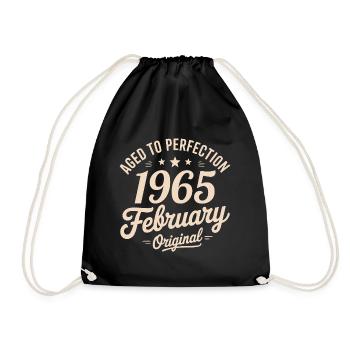 Février 1965 - February 1965 - Sac de sport léger - noir - Devant