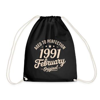 Février 1991 - February 1991 - Sac de sport léger - noir - Devant