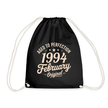 Février 1994 - February 1994 - Sac de sport léger - noir - Devant