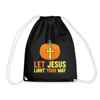 Messages de la Bible Jésus Lumière du Monde - Sac de sport léger - noir - Devant