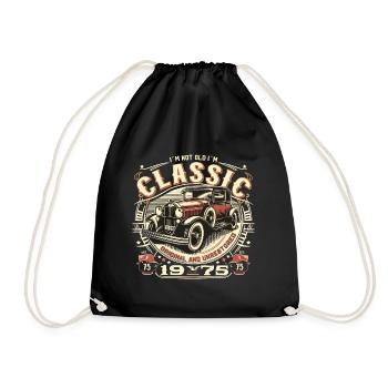 50e anniversaire Oldtimer 1975 PAS VIEUX CLASSIQUE - Sac de sport léger - noir - Devant