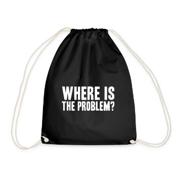 Troubleshooting - Drawstring Bag - black - Front