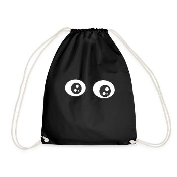 Eyes of the eyesight object - Drawstring Bag - black - Front
