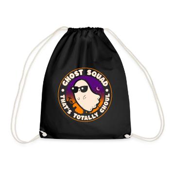 Humor Kostüm Halloween Fantome - Turnbeutel - Schwarz - Vorne