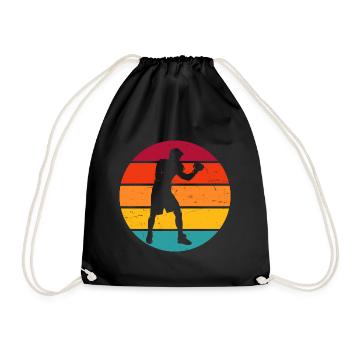 Boxe Boxe Femmes Boxe Hommes Boxeur - Sac de sport léger - noir - Devant