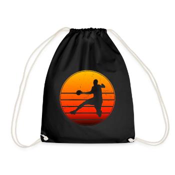 Handball Women's Handball Players Handball Handball Players Handball - Drawstring Bag - black - Front