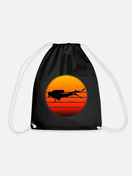 Plongée libre Hommes Plongée sous-marine Plongée - Sac de sport léger - noir