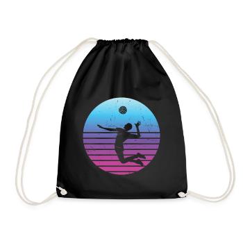 Volleyball Volleyball Women's Volleyball - Drawstring Bag - black - Front