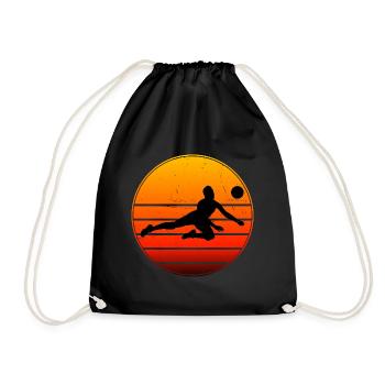 Volleyball Men's Volleyball Volleyball - Drawstring Bag - black - Front