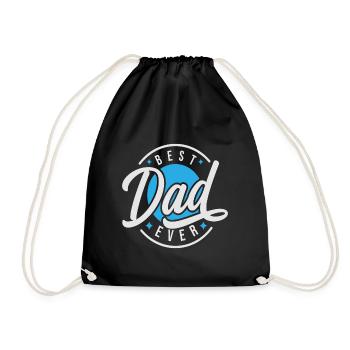 Bester Vater aller Zeiten Liebe Vatertag - Vatertag - Turnbeutel - Schwarz - Vorne