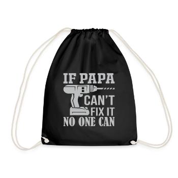 Si ce n’est pas papa peut réparer - Personne ne peut - Sac de sport léger - noir - Devant