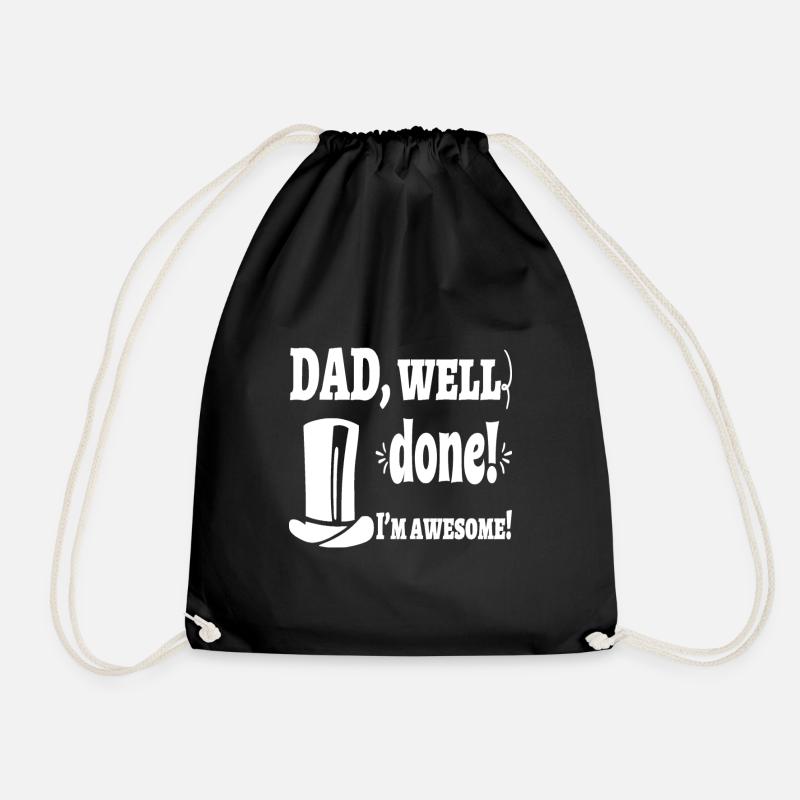 Father's Day - Drawstring Bag - black