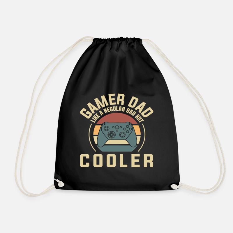 Best Father - Drawstring Bag - black