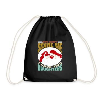 Tu ne peux pas me faire peur, j’ai 2 filles - Sac de sport léger - noir - Devant