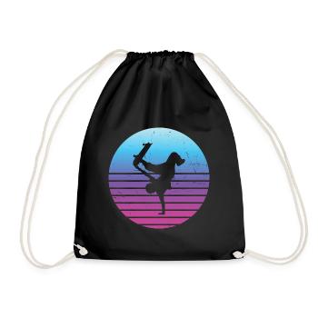 Patinage Homme Skateboard Femmes Skateboarder - Sac de sport léger - noir - Devant