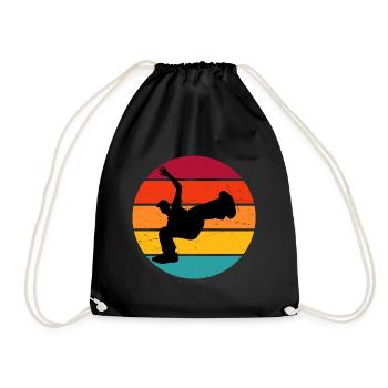 Bgirl Bboy Homme Hip Hop Breakdance Hiphop - Sac de sport léger - noir - Devant
