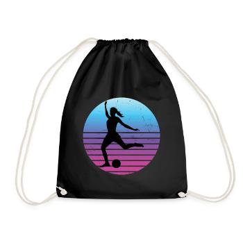Soccer Women's Football Football Football Spie - Drawstring Bag - black - Front