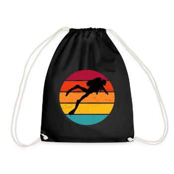 Plongée sous-marine Plongée sous-marine Taucher Tauchen - Sac de sport léger - noir - Devant