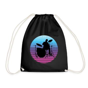 Batteur Percussionniste Kit batterie Batteur Spit - Sac de sport léger - noir - Devant
