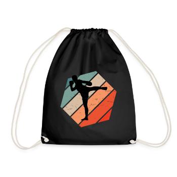Boxe Thaïlandaise Hommes Boxe Thaïlandaise Boxeur Thaïlandais Femmes - Sac de sport léger - noir - Devant