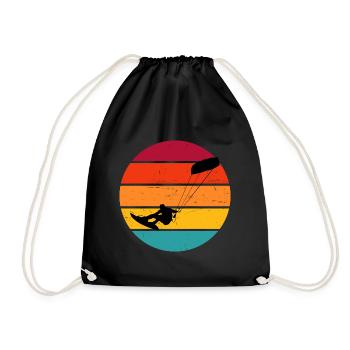 Femmes Hommes Kitesurf Kitesurf Kitesurf Kitesurf - Sac de sport léger - noir - Devant