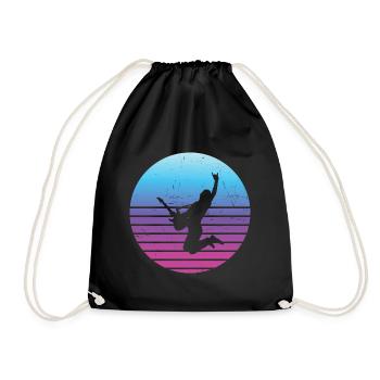 E-gitarre electronic guitar Egitarre classical gui - Drawstring Bag - black - Front