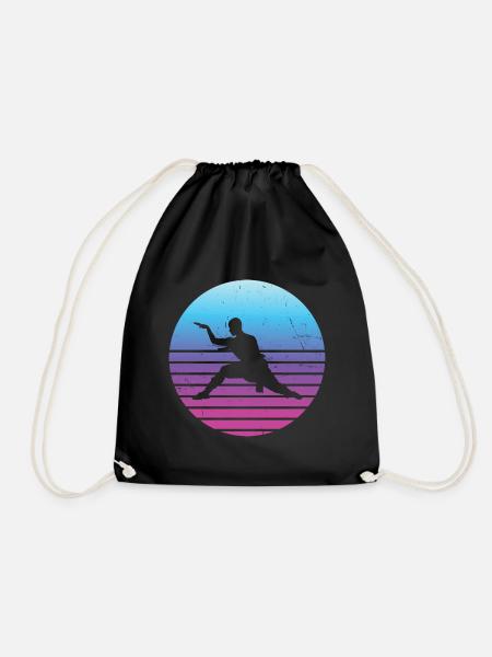 Kampfsport Herren Damen Wushu Kungfu Kung Fu - Turnbeutel - Schwarz
